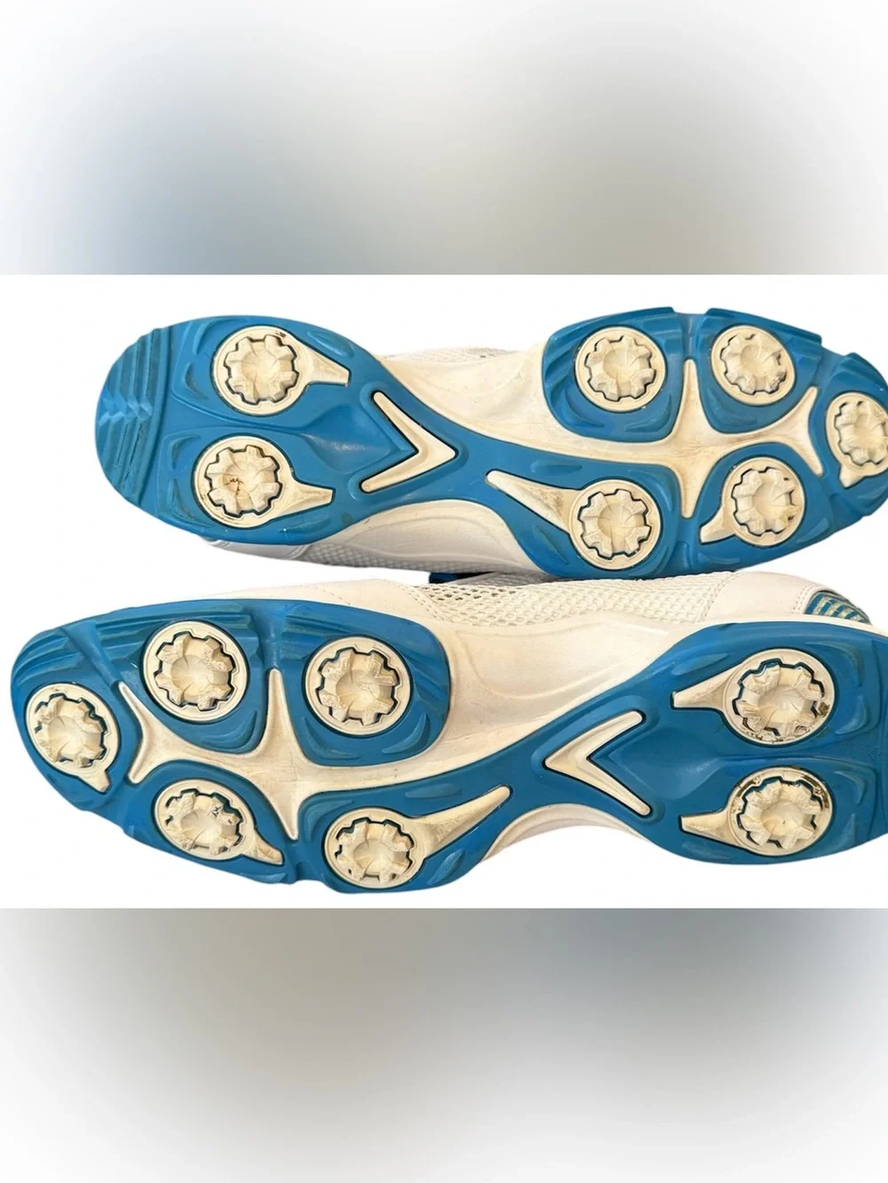 Callaway Solaire Golf Shoes Women 9.5 White Blue breathable mesh